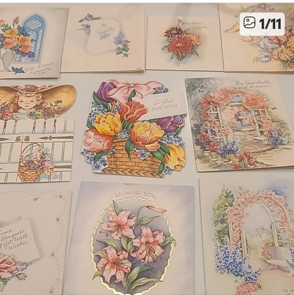 Vintage Birthday Card Bundle
